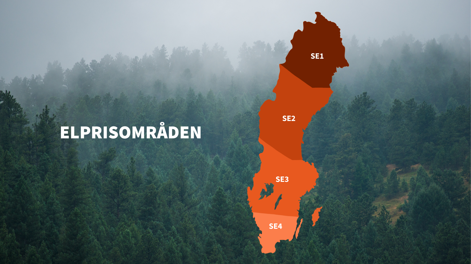 Elprisområden Sverige 2023